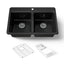 Riverby® 33" top-mount double-bowl workstation kitchen sink