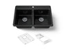 Riverby® 33" top-mount double-bowl workstation kitchen sink
