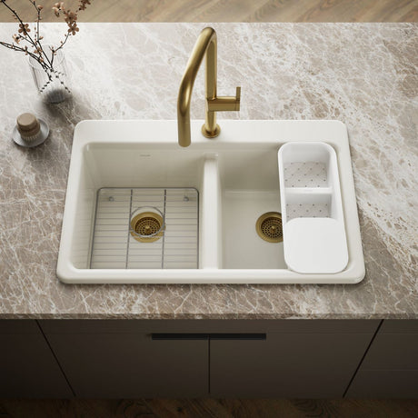 Riverby® 33" top-mount double-bowl workstation kitchen sink