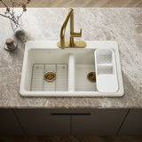 Riverby® 33" top-mount double-bowl workstation kitchen sink