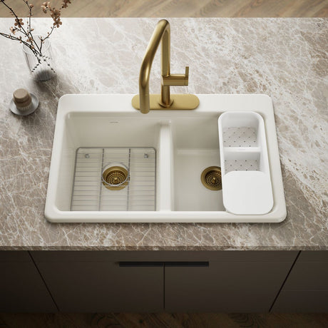 Riverby® 33" top-mount double-bowl workstation kitchen sink