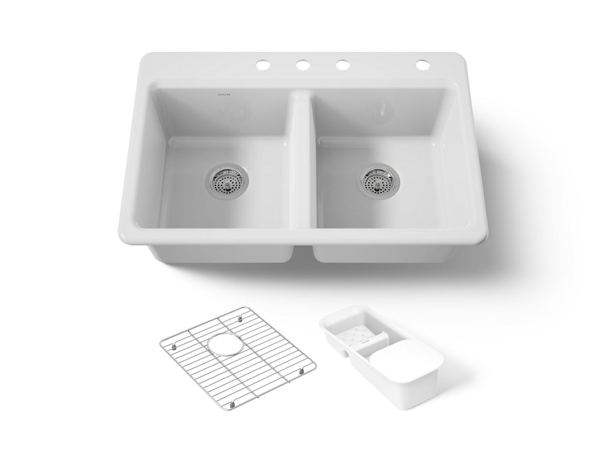 Riverby® 33" top-mount double-bowl workstation kitchen sink