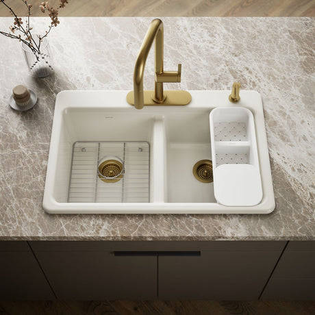 Riverby® 33" top-mount double-bowl workstation kitchen sink