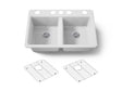 Riverby® 33" undermount double-bowl kitchen sink