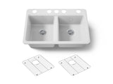 Riverby® 33" undermount double-bowl kitchen sink