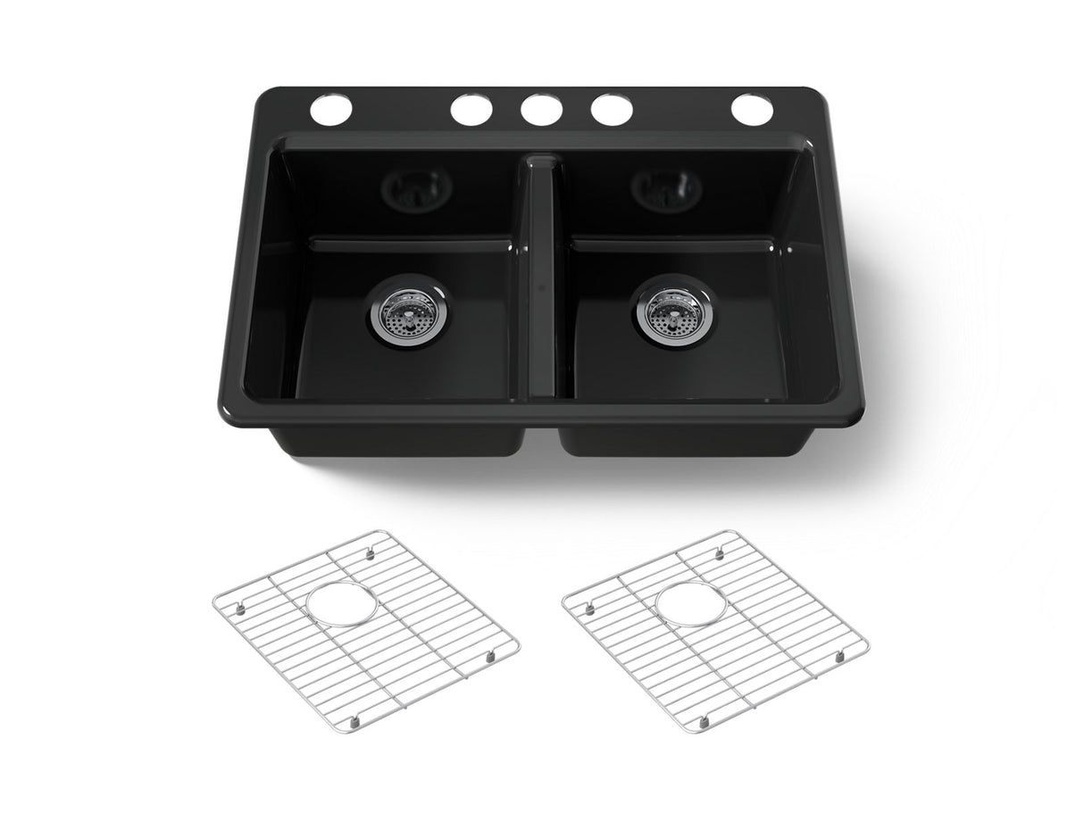 Riverby® 33" undermount double-bowl kitchen sink