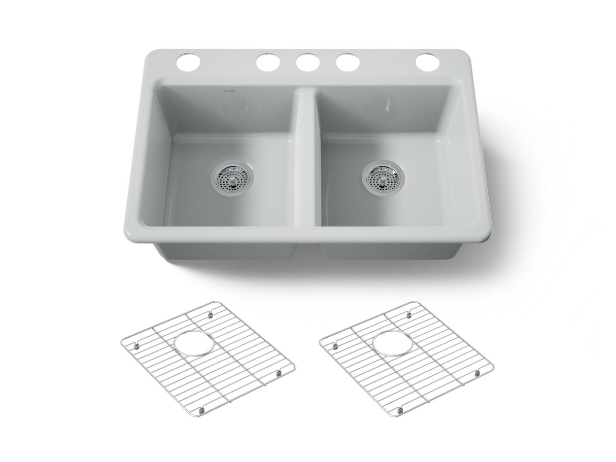 Riverby® 33" undermount double-bowl kitchen sink
