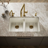 Riverby® 33" undermount double-bowl kitchen sink