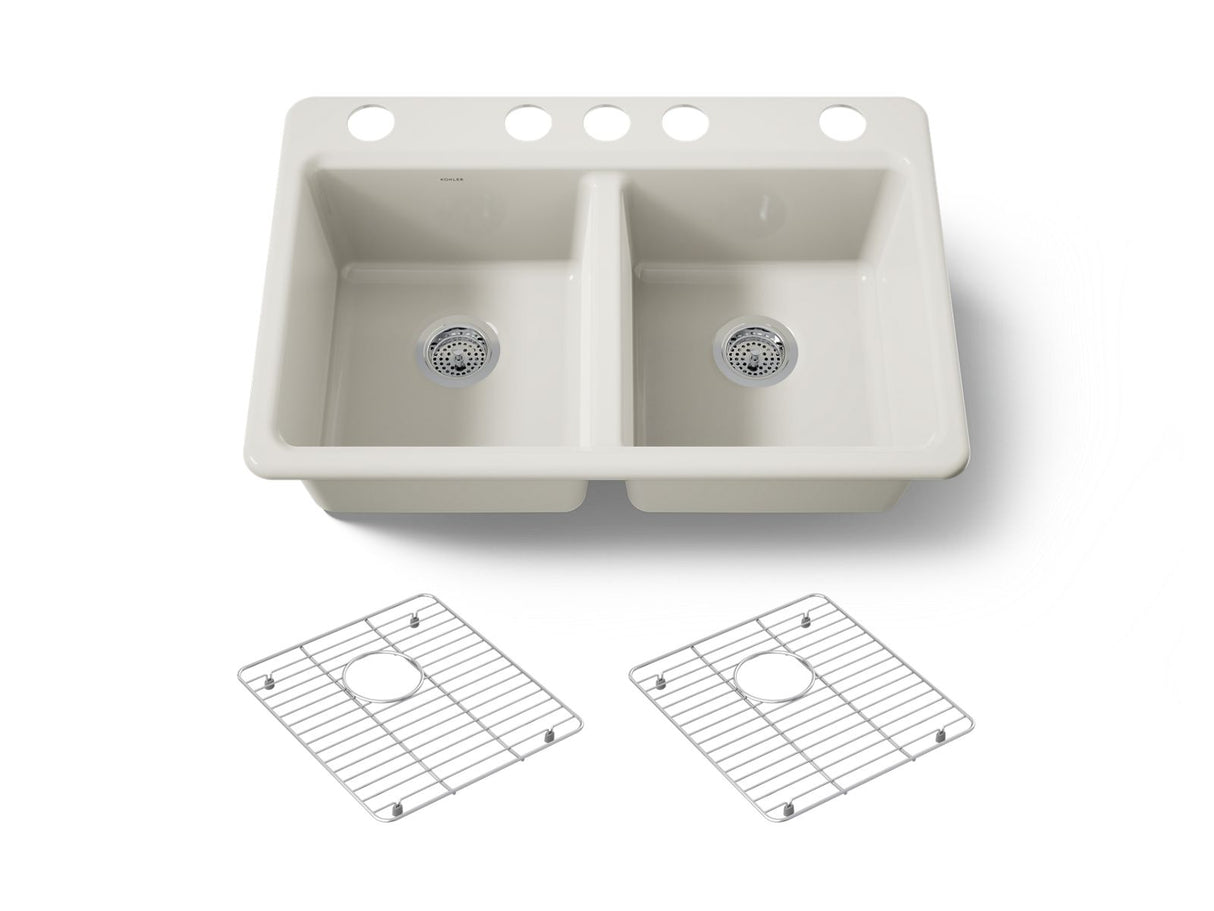 Riverby® 33" undermount double-bowl kitchen sink