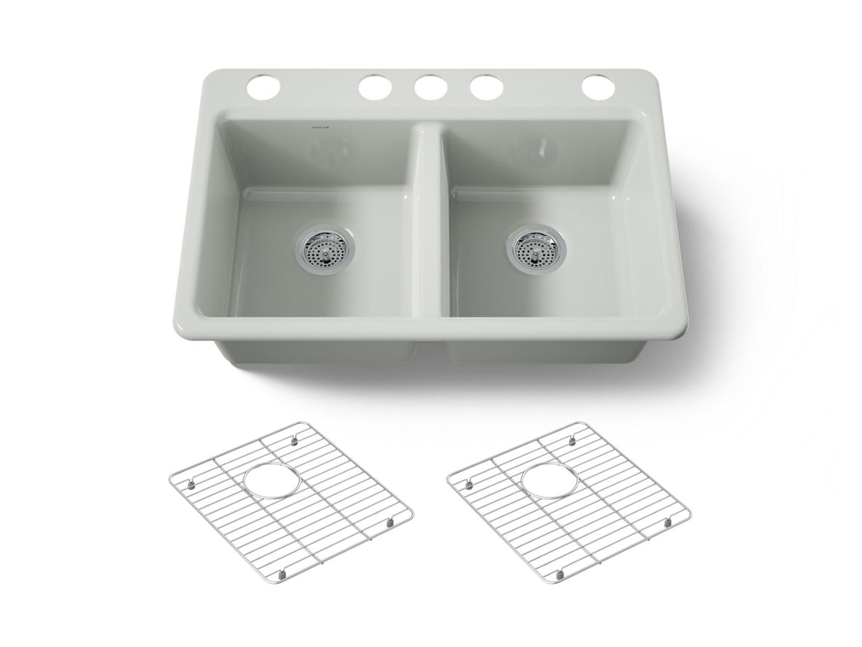 Riverby® 33" undermount double-bowl kitchen sink