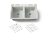 Riverby® 33" undermount double-bowl kitchen sink