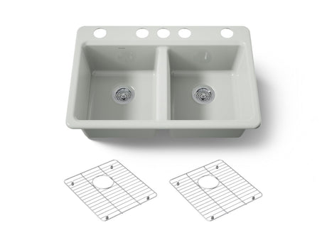 Riverby® 33" undermount double-bowl kitchen sink