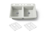 Riverby® 33" undermount double-bowl kitchen sink