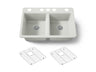 Riverby® 33" undermount double-bowl kitchen sink
