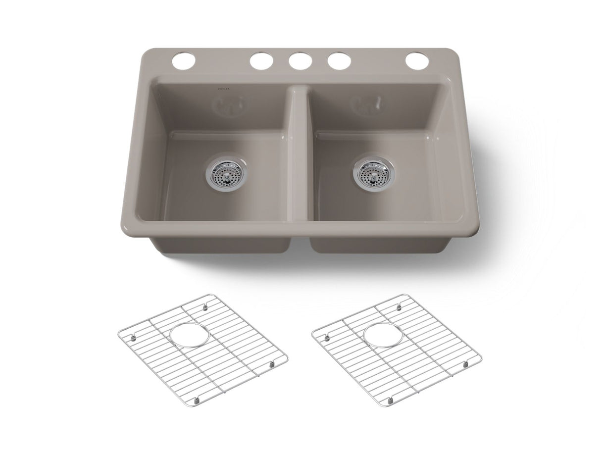 Riverby® 33" undermount double-bowl kitchen sink