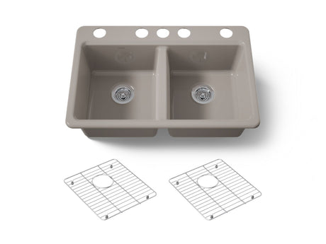 Riverby® 33" undermount double-bowl kitchen sink