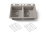 Riverby® 33" undermount double-bowl kitchen sink