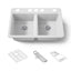 Riverby® 33" undermount double-bowl workstation kitchen sink
