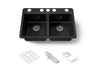Riverby® 33" undermount double-bowl workstation kitchen sink