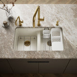 Riverby® 33" undermount double-bowl workstation kitchen sink