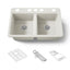 Riverby® 33" undermount double-bowl workstation kitchen sink