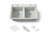 Riverby® 33" undermount double-bowl workstation kitchen sink
