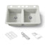 Riverby® 33" undermount double-bowl workstation kitchen sink