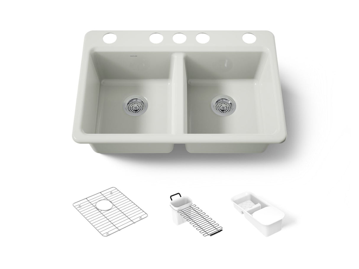 Riverby® 33" undermount double-bowl workstation kitchen sink