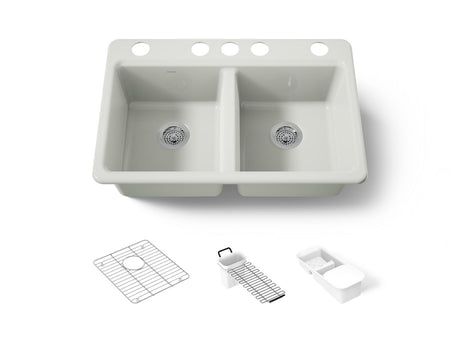 Riverby® 33" undermount double-bowl workstation kitchen sink