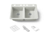 Riverby® 33" undermount double-bowl workstation kitchen sink