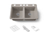 Riverby® 33" undermount double-bowl workstation kitchen sink