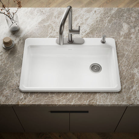 Riverby® 33" top-mount single-bowl kitchen sink
