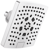 Essential Shower Series 7" Linear Square H2Okinetic Multi-Function Wall Mount Shower Head - 2.5 GPM