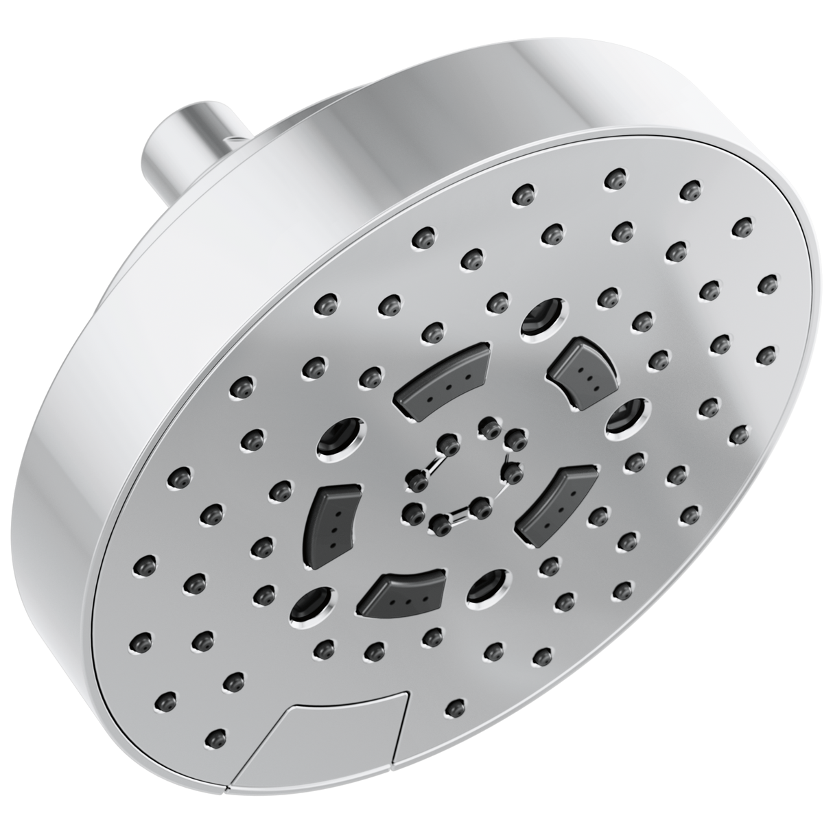 Essential Shower Series 7" Linear Round H2Okinetic Multi-Function Wall Mount Shower Head - 2.5 GPM