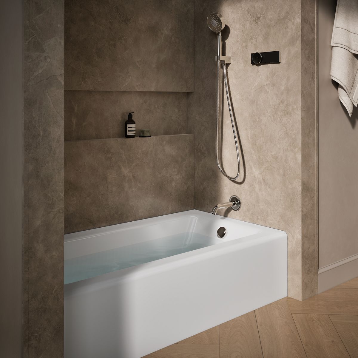 Bellwether® 60" x 32" alcove bath, right drain