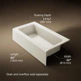 Bellwether® 60" x 32" alcove bath, right drain