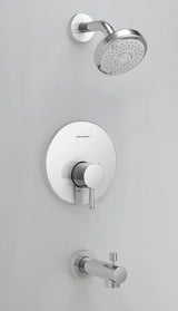 Serin® 1.75 gpm/6.6 L/min Tub and Shower Trim Kit With Water-Saving 3-Function Shower Head, Double Ceramic Pressure Balance Cartridge With Lever Handle