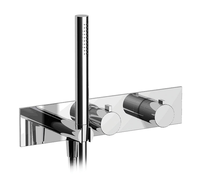 3/4" thermostatic 2-way shower valve with hand shower - TRIM ONLY