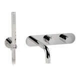 3/4" thermostatic wall mount tub fller with hand shower - TRIM ONLY