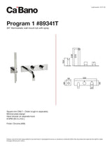 3/4" thermostatic wall mount tub fller with hand shower - TRIM ONLY