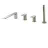 Aquabrass Deck Mount Tub Filler With Hand Shower & 2 Mixers - image 3