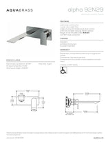 Wallmount lavatory faucet