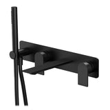Wallmount tub filler with handshower