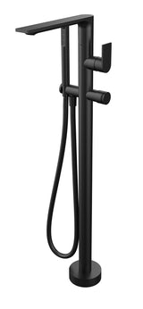 Floormount tub filler with handshower