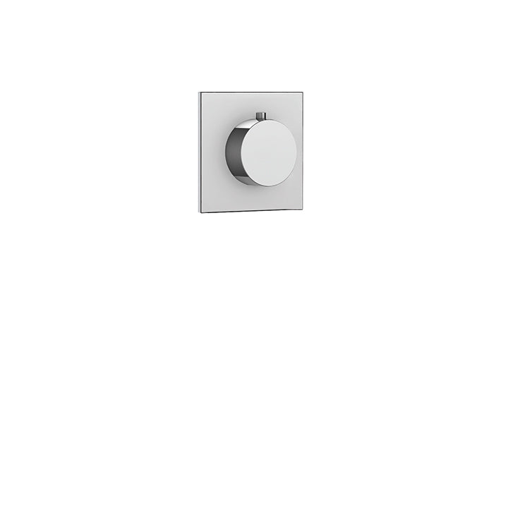 Square/round trim set for independent diverter, 2-way, shared functions