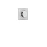 Square/round trim set for independent diverter, 3-way, shared functions