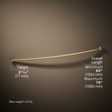 Expanse® Curved shower rod