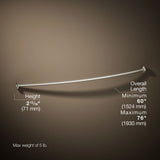Expanse® Curved shower rod