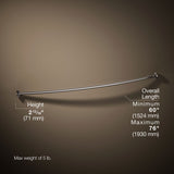 Expanse® Curved shower rod