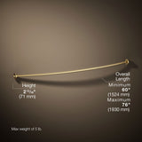 Expanse® Curved shower rod
